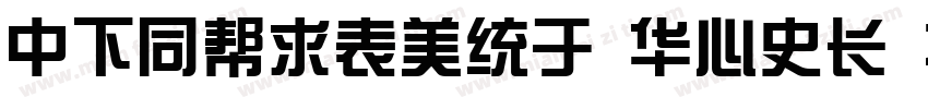 DFHuiZong SC24 W5字体转换